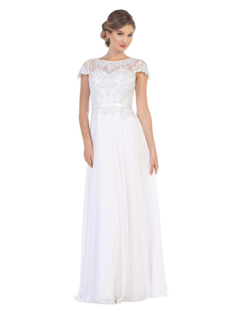 Eva Fashion 5130 Chiffon and Lace Mother of the Bride Gown