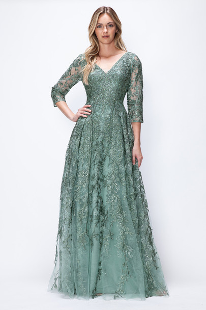 Lenovia 8356 Embroidered Formal Prom or Wedding Gown