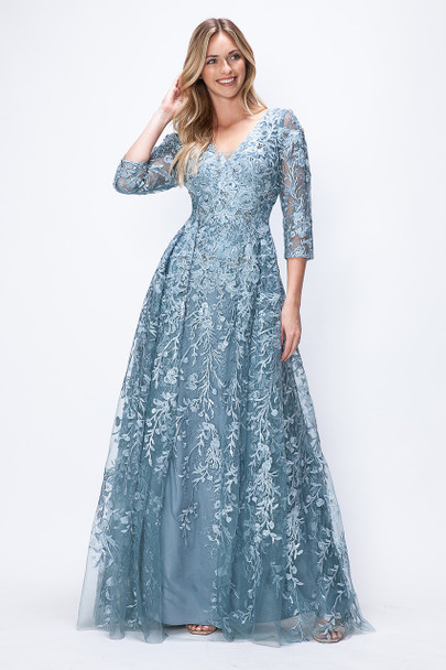 Lenovia 8356 Embroidered Formal Prom or Wedding Gown