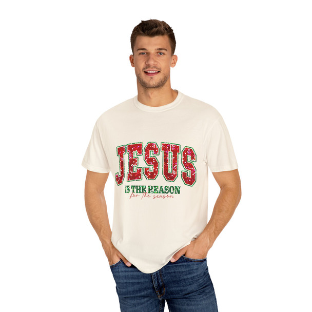 Jesus is the Reason Unisex T-Shirt, Faith-Based Apparel, Holiday Gift, Casual Wear, Christian T-Shirt, Spiritual Reminder
