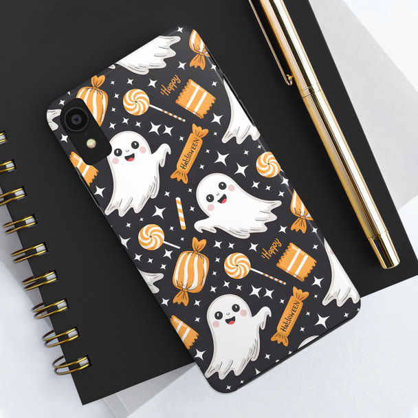 Spooky Ghost Halloween iPhone or Samsung Case, Tough Phone Case, Cute Halloween Gift, Ghost Themed Case, Kids Phone Accessory, Fun Fall Decor