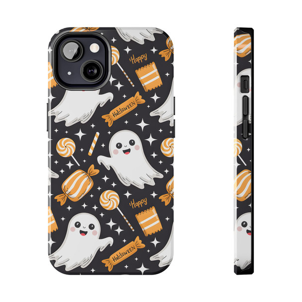 Spooky Ghost Halloween iPhone or Samsung Case, Tough Phone Case, Cute Halloween Gift, Ghost Themed Case, Kids Phone Accessory, Fun Fall Decor