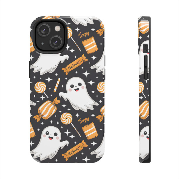 Spooky Ghost Halloween iPhone or Samsung Case, Tough Phone Case, Cute Halloween Gift, Ghost Themed Case, Kids Phone Accessory, Fun Fall Decor