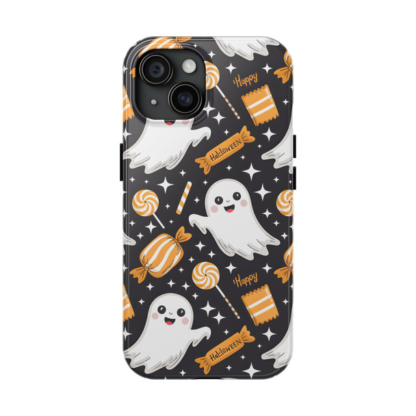 Spooky Ghost Halloween iPhone or Samsung Case, Tough Phone Case, Cute Halloween Gift, Ghost Themed Case, Kids Phone Accessory, Fun Fall Decor