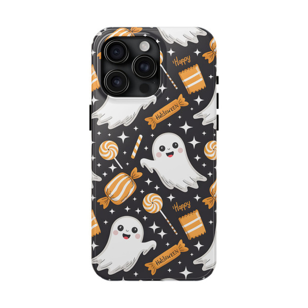 Spooky Ghost Halloween iPhone or Samsung Case, Tough Phone Case, Cute Halloween Gift, Ghost Themed Case, Kids Phone Accessory, Fun Fall Decor