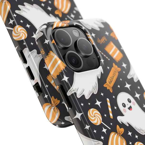 Spooky Ghost Halloween iPhone or Samsung Case, Tough Phone Case, Cute Halloween Gift, Ghost Themed Case, Kids Phone Accessory, Fun Fall Decor