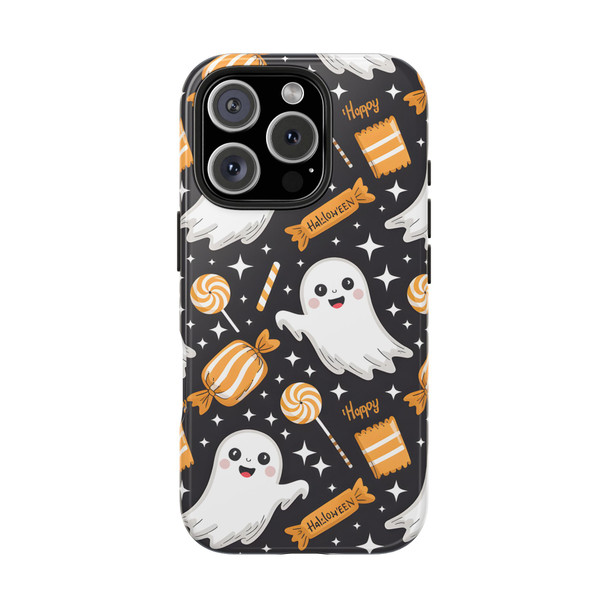 Spooky Ghost Halloween iPhone or Samsung Case, Tough Phone Case, Cute Halloween Gift, Ghost Themed Case, Kids Phone Accessory, Fun Fall Decor