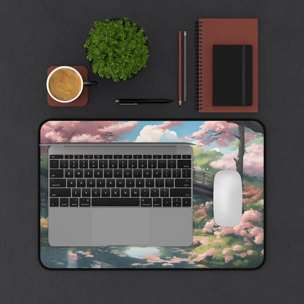 Anime Style Springtime Desk Mat Mouse Pad