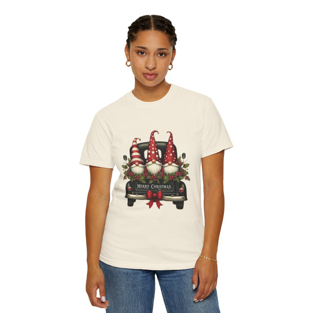 Cute Gnome Merry Christmas Unisex T-Shirt, Holiday Tee, Christmas Gift, Festive Apparel, Gnome Design, Seasonal Wear