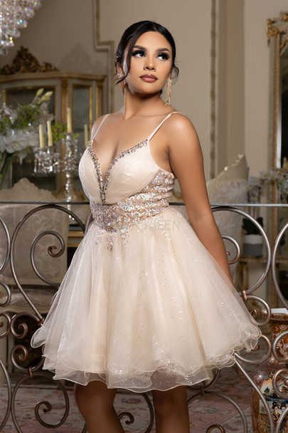 MayQueen MQ2192 Short Sparkle Tulle Homecoming Dress MayQueen MQ2192 Short Sparkle Tulle Homecoming Dress