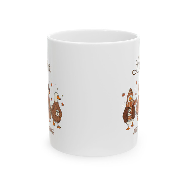 Whimsical Personalized Cozy Goose Mug| Coffee Lovers, Quirky Birthday Gift, Tea Lover, Kitchen Decor, Cocoa Mug