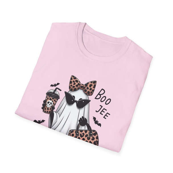 Stylish Halloween Ghost Tee, Boo Jee T-Shirt, Fun Unisex Halloween Apparel, Trendy Ghost Graphic Shirt, Cute Fall Festival Top