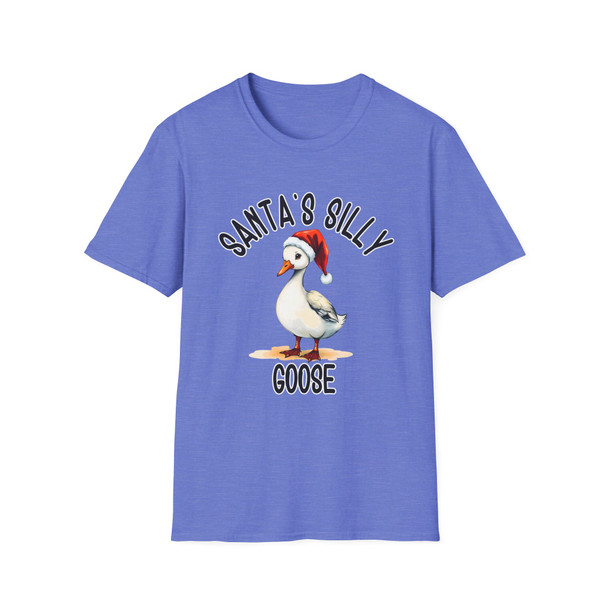 Santa's Silly Goose Unisex T-Shirt | Funny Holiday Tee, Christmas Shirt, Gift for Goose Lovers, Funny Animal Apparel, Holiday Humor Clothing