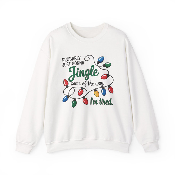 Jingle Christmas Lights Sweatshirt - Cozy Holiday Crewneck Sweatshirt