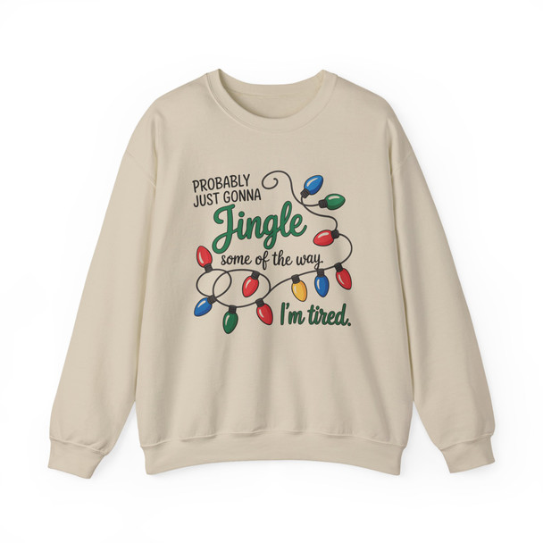 Jingle Christmas Lights Sweatshirt - Cozy Holiday Crewneck Sweatshirt