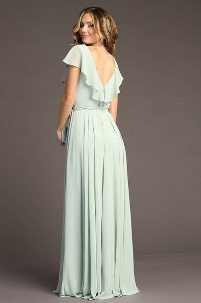 Chicas C2403 Chiffon Bridesmaids Dress With Ruffle Sleeves