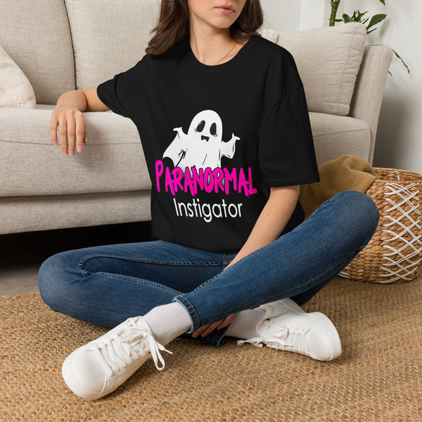 Paranormal Instigator Ghost T-Shirt — Cute Spooky Halloween Tee