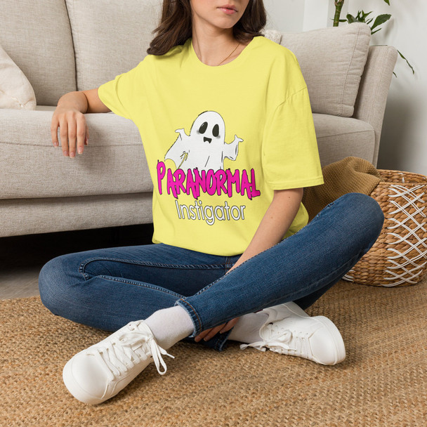 Paranormal Instigator Ghost T-Shirt — Cute Spooky Halloween Tee