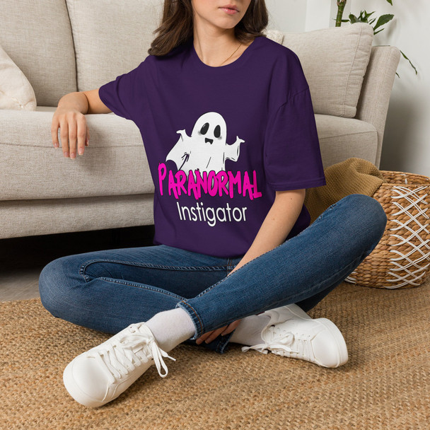 Paranormal Instigator Ghost T-Shirt — Cute Spooky Halloween Tee