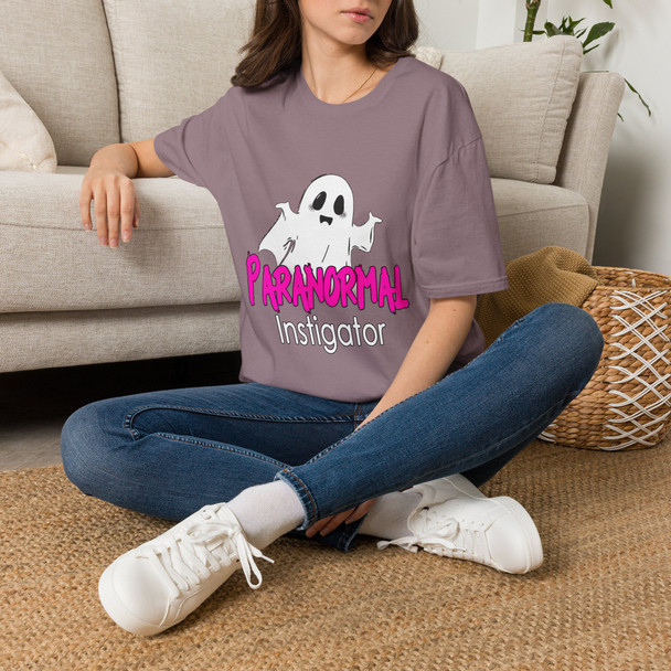 Paranormal Instigator Ghost T-Shirt — Cute Spooky Halloween Tee