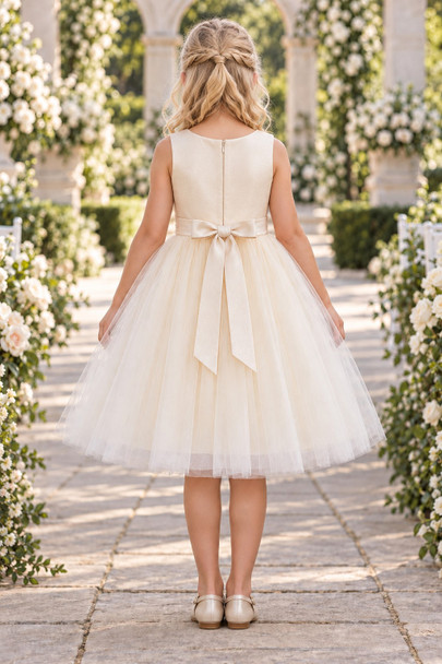 Cinderella Couture CCK-9201 Classic Flower Girl Dress With Bow