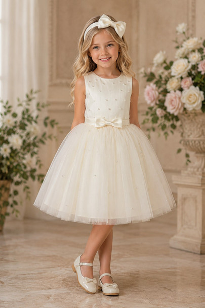 Cinderella Couture Kids 9214 Classic Flower Girl Dress In Tulle & Satin