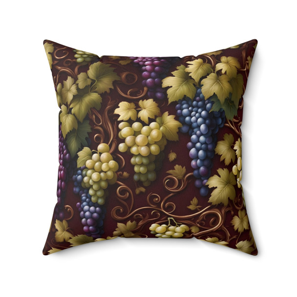 Vining Grapes Theme Decorative Throw Pillow