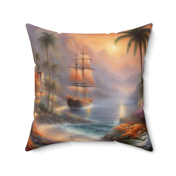 Tropical Cove Fantasy Accent Pillow