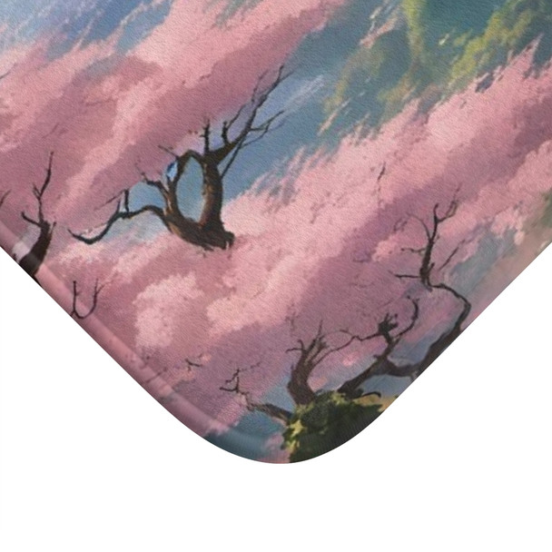 Sakura Tree Anime Anti-Slip Microfiber Bath Mat