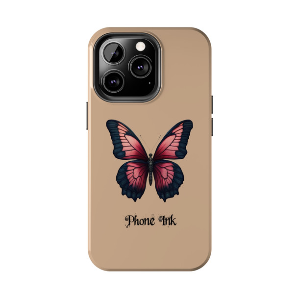 Phone Ink Butterfly Phone-Too Tough Phone Case for iPhone in 21 different sizes. Compatible with iPhone 7, 8, X, 11, 12, 13, 14 and more.