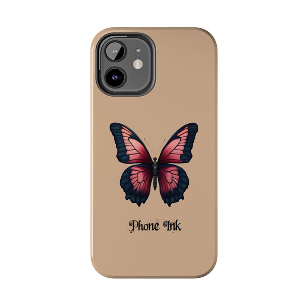 Phone Ink Butterfly Phone-Too Tough Phone Case for iPhone in 21 different sizes. Compatible with iPhone 7, 8, X, 11, 12, 13, 14 and more.