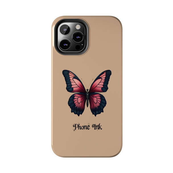 Phone Ink Butterfly Phone-Too Tough Phone Case for iPhone in 21 different sizes. Compatible with iPhone 7, 8, X, 11, 12, 13, 14 and more.