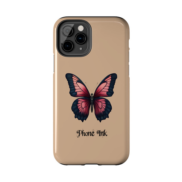 Phone Ink Butterfly Phone-Too Tough Phone Case for iPhone in 21 different sizes. Compatible with iPhone 7, 8, X, 11, 12, 13, 14 and more.