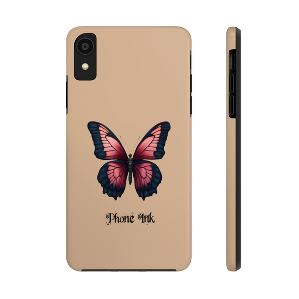 Phone Ink Butterfly Phone-Too Tough Phone Case for iPhone in 21 different sizes. Compatible with iPhone 7, 8, X, 11, 12, 13, 14 and more.