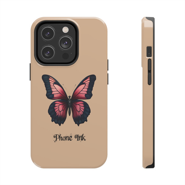 Phone Ink Butterfly Phone-Too Tough Phone Case for iPhone in 21 different sizes. Compatible with iPhone 7, 8, X, 11, 12, 13, 14 and more.