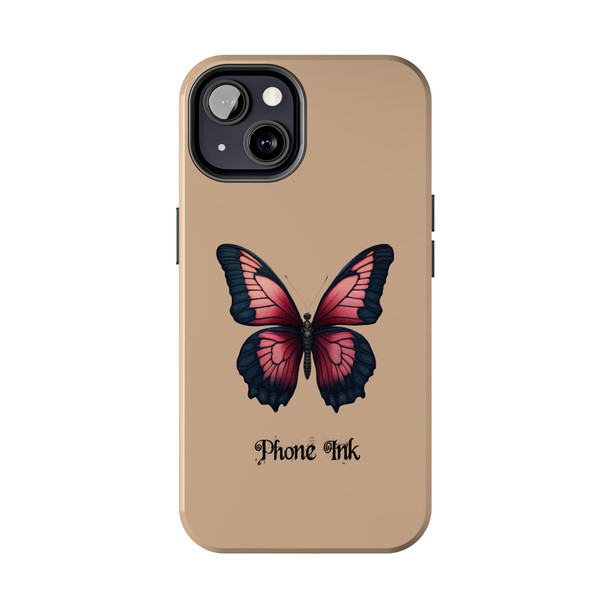 Phone Ink Butterfly Phone-Too Tough Phone Case for iPhone in 21 different sizes. Compatible with iPhone 7, 8, X, 11, 12, 13, 14 and more.