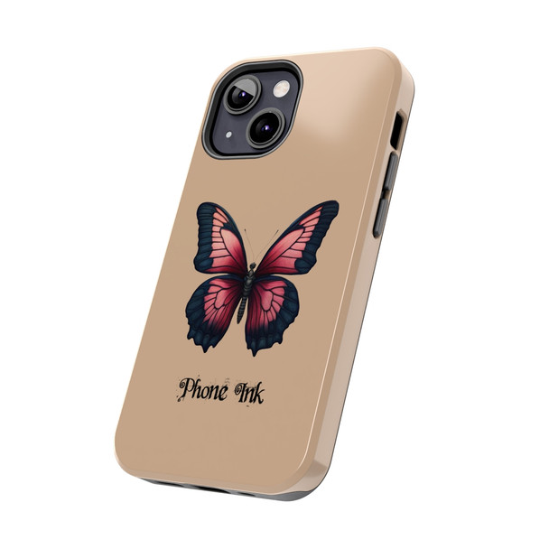 Phone Ink Butterfly Phone-Too Tough Phone Case for iPhone in 21 different sizes. Compatible with iPhone 7, 8, X, 11, 12, 13, 14 and more.