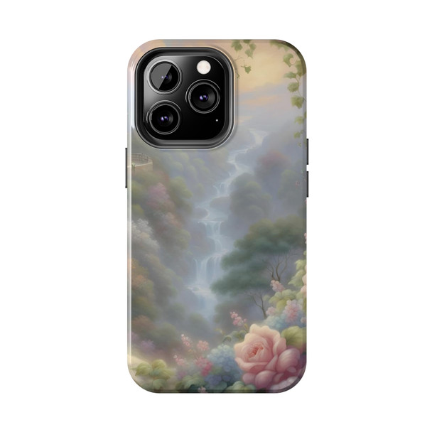 Fantasy Falls Tough Phone Case for iPhone in 21 different sizes. Compatible with iPhone 7, 8, X, 11, 12, 13, 14 and more.