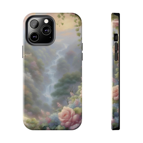 Fantasy Falls Tough Phone Case for iPhone in 21 different sizes. Compatible with iPhone 7, 8, X, 11, 12, 13, 14 and more.