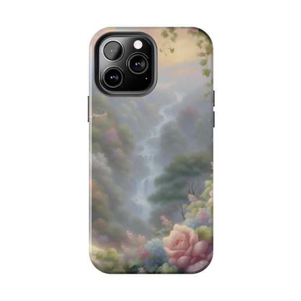 Fantasy Falls Tough Phone Case for iPhone in 21 different sizes. Compatible with iPhone 7, 8, X, 11, 12, 13, 14 and more.