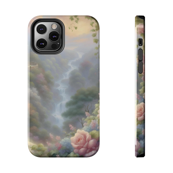 Fantasy Falls Tough Phone Case for iPhone in 21 different sizes. Compatible with iPhone 7, 8, X, 11, 12, 13, 14 and more.