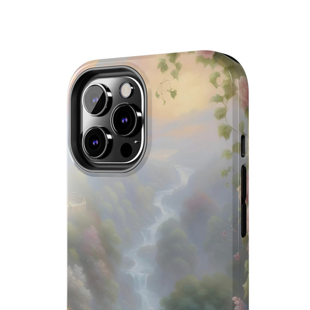 Fantasy Falls Tough Phone Case for iPhone in 21 different sizes. Compatible with iPhone 7, 8, X, 11, 12, 13, 14 and more.