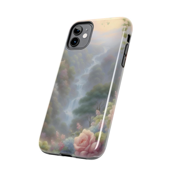 Fantasy Falls Tough Phone Case for iPhone in 21 different sizes. Compatible with iPhone 7, 8, X, 11, 12, 13, 14 and more.