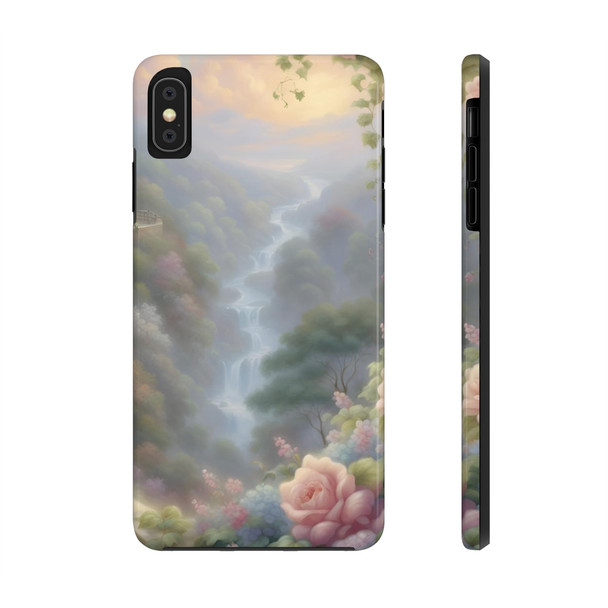 Fantasy Falls Tough Phone Case for iPhone in 21 different sizes. Compatible with iPhone 7, 8, X, 11, 12, 13, 14 and more.