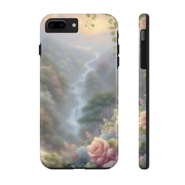 Fantasy Falls Tough Phone Case for iPhone in 21 different sizes. Compatible with iPhone 7, 8, X, 11, 12, 13, 14 and more.