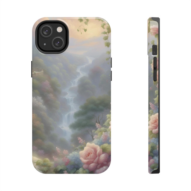 Fantasy Falls Tough Phone Case for iPhone in 21 different sizes. Compatible with iPhone 7, 8, X, 11, 12, 13, 14 and more.