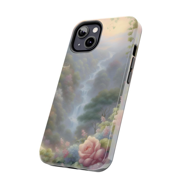 Fantasy Falls Tough Phone Case for iPhone in 21 different sizes. Compatible with iPhone 7, 8, X, 11, 12, 13, 14 and more.