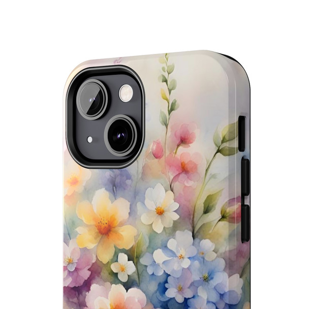 Spring Bouquet Tough Phone Case for iPhone in 21 different sizes. Compatible with iPhone 7, 8, X, 11, 12, 13, 14 and more.