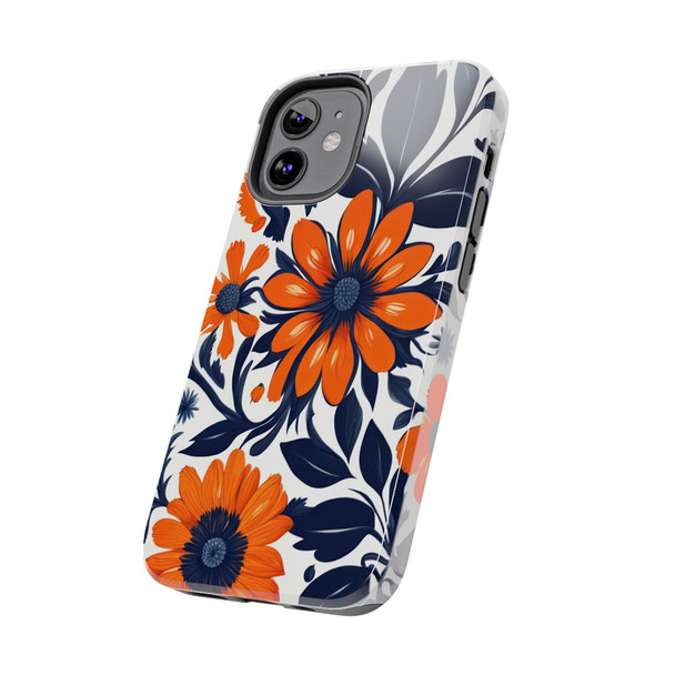 Folk Art Tough Phone Case for iPhone in 21 different sizes. Compatible with iPhone 7, 8, X, 11, 12, 13, 14 and more.