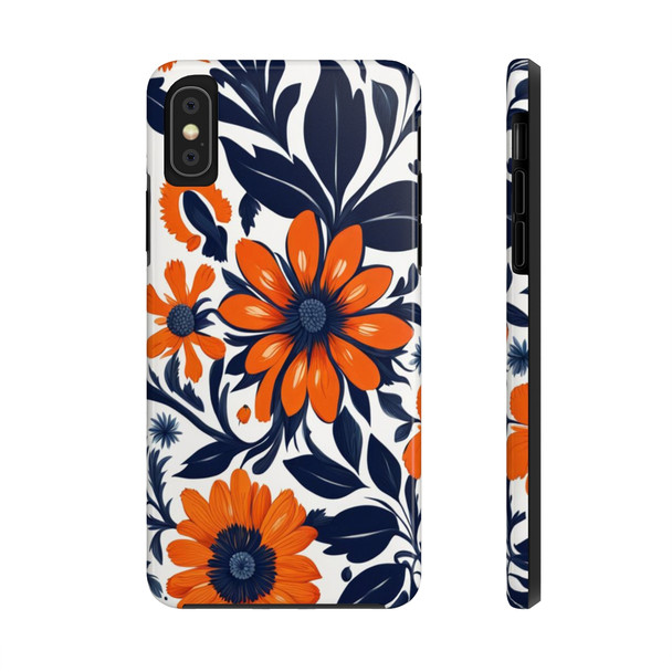 Folk Art Tough Phone Case for iPhone in 21 different sizes. Compatible with iPhone 7, 8, X, 11, 12, 13, 14 and more.